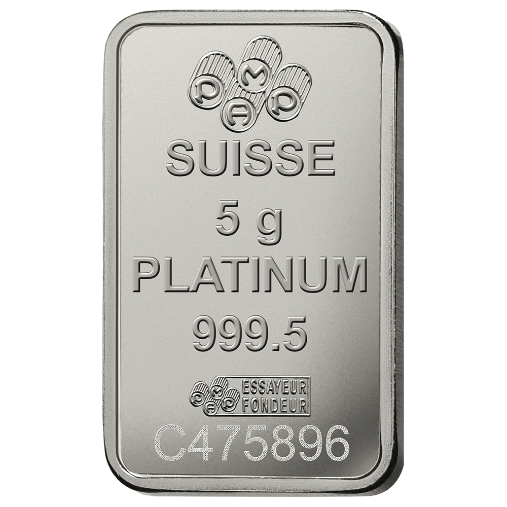 Fortuna Platinum Minted Bar 5g PAMP