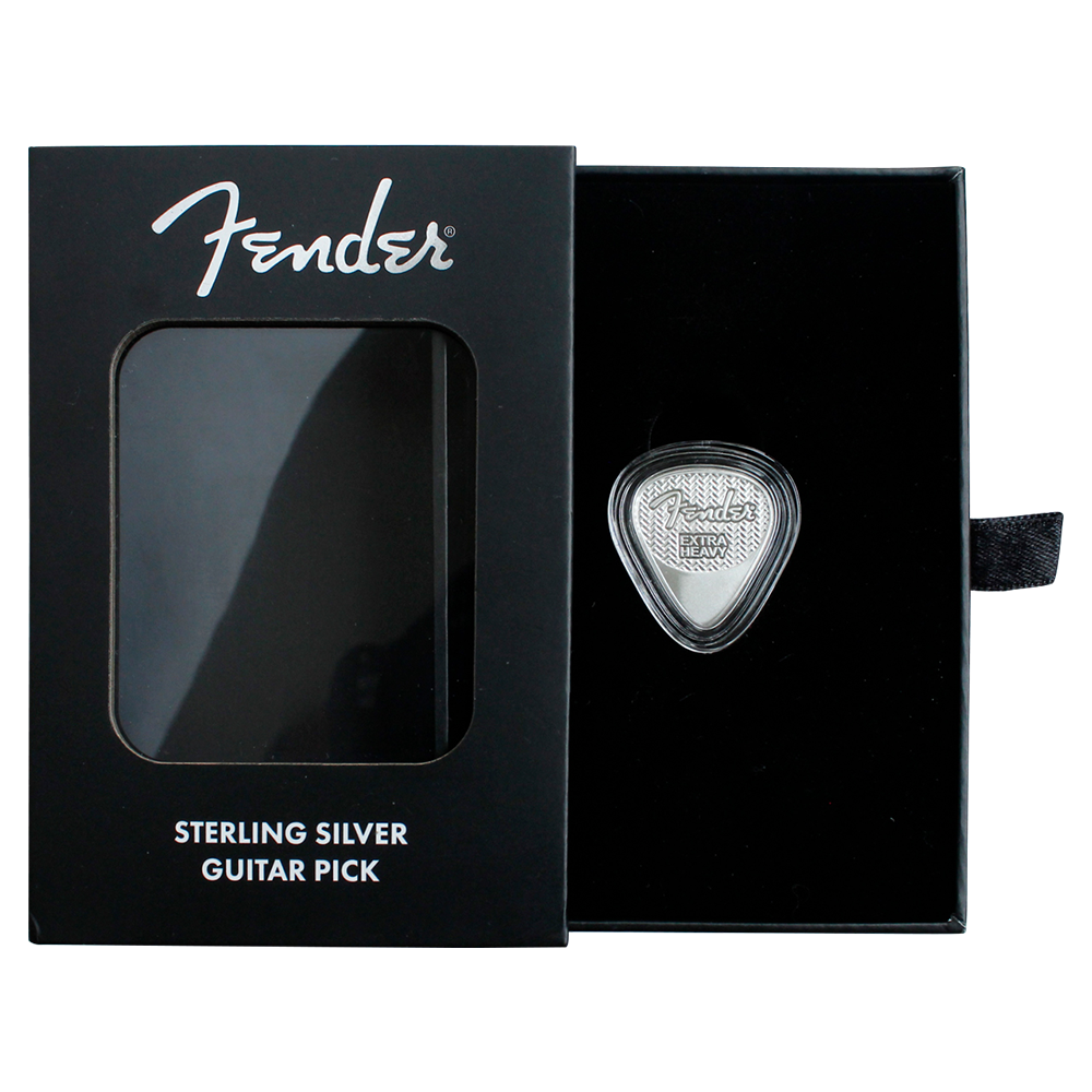 Fender® Sterling Silver 5g Playable Guitar Pick