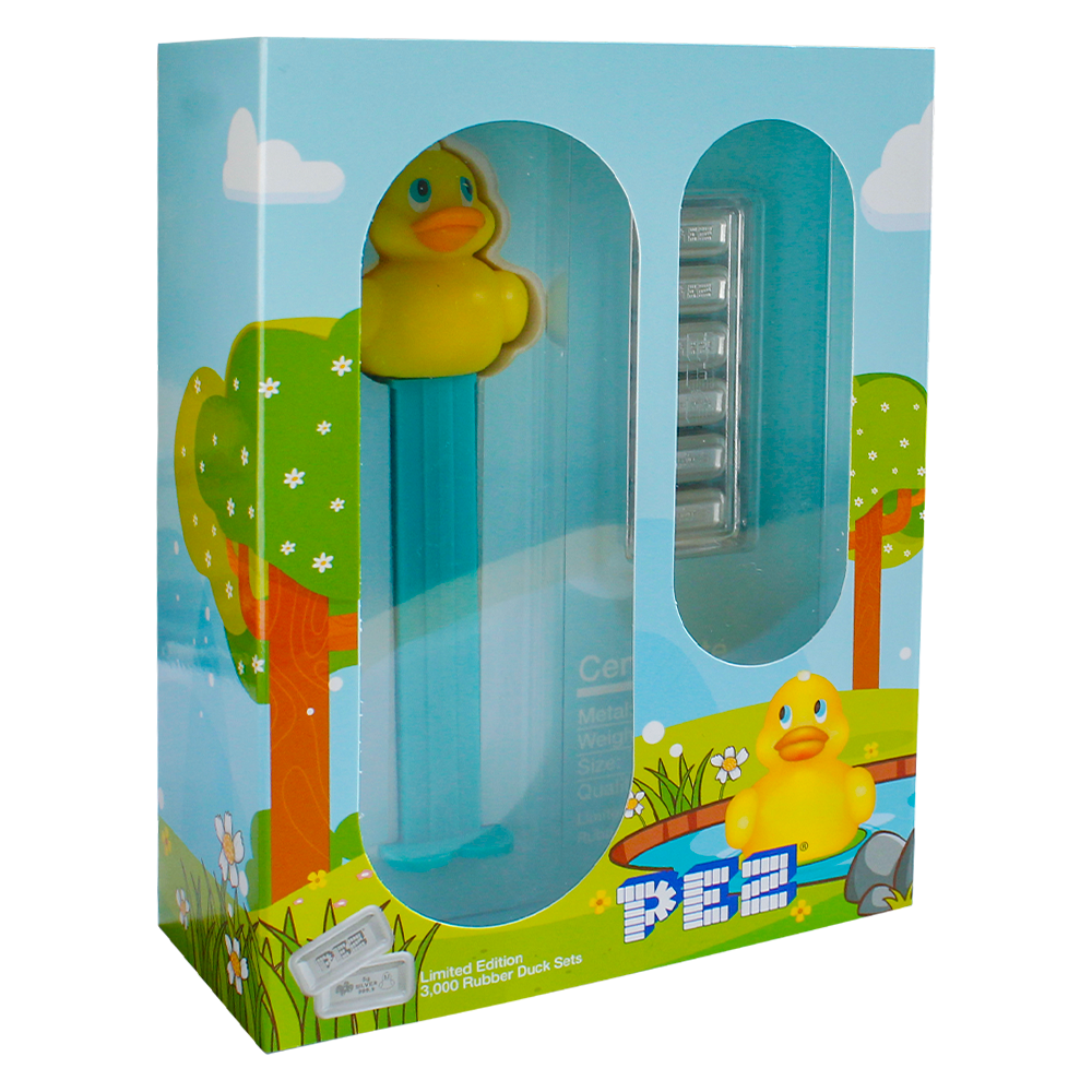 PEZ® Rubber Duck Silver Wafer Gift Set | PAMP 