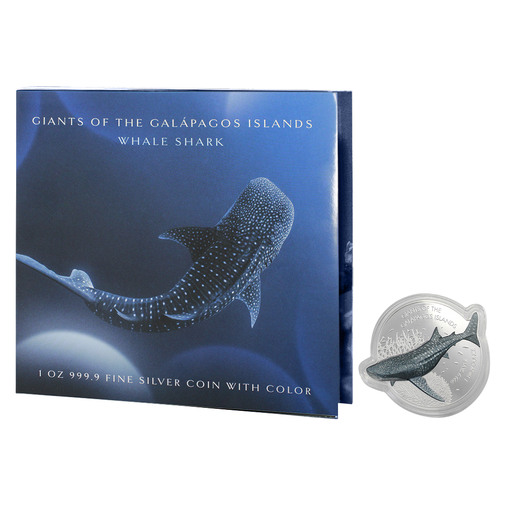 Giants of the Galápagos Islands - 1oz Pure Silver Whale