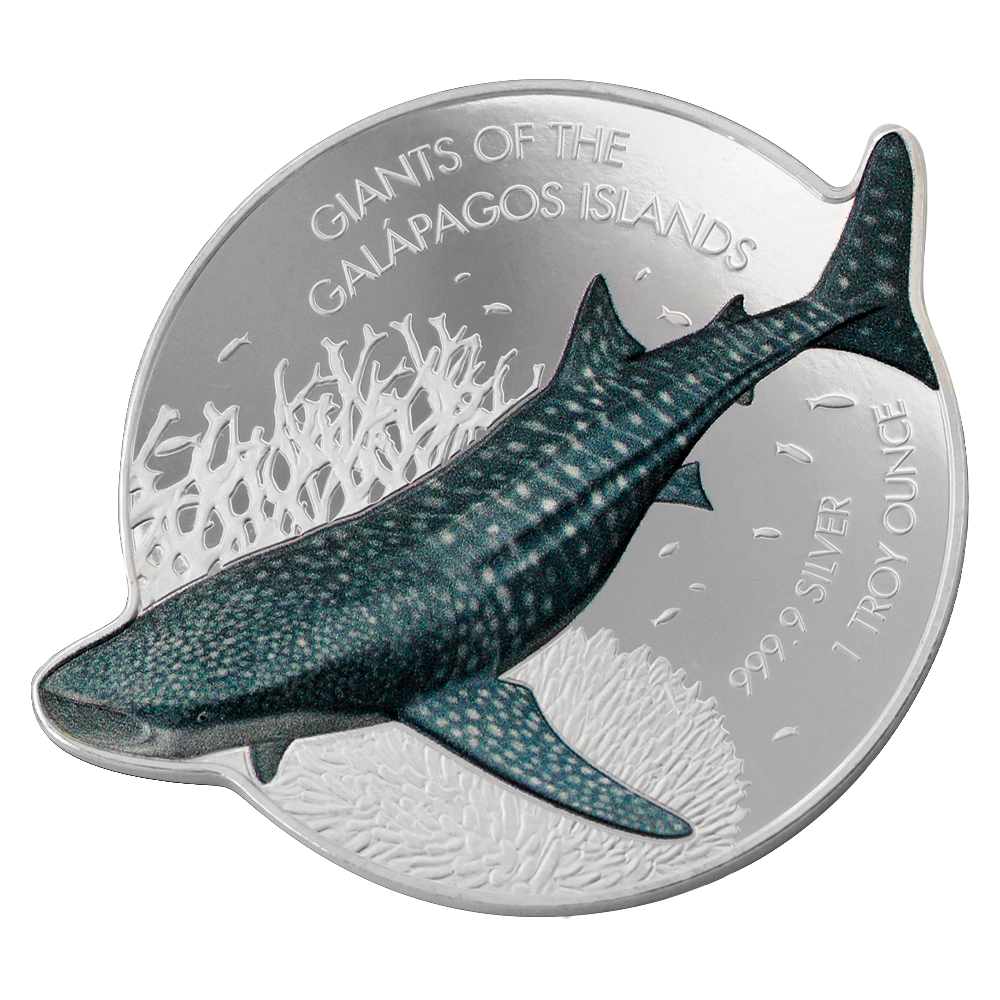 Giants of the Galápagos Islands - 1oz Pure Silver Whale