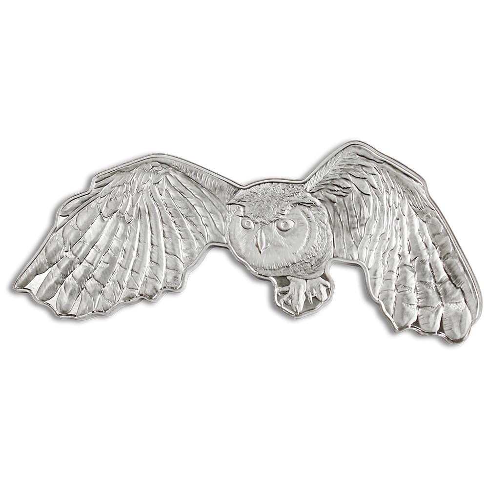 Hunters of the Sky - 1oz Pure Silver Great Horned Owl Coin | PAMP