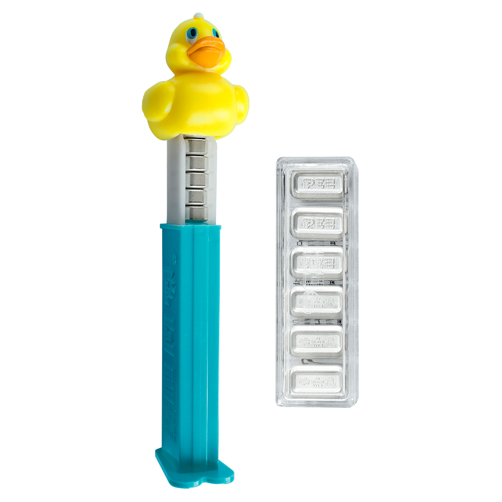 PEZ® Rubber Duck Silver Wafer Gift Set | PAMP 