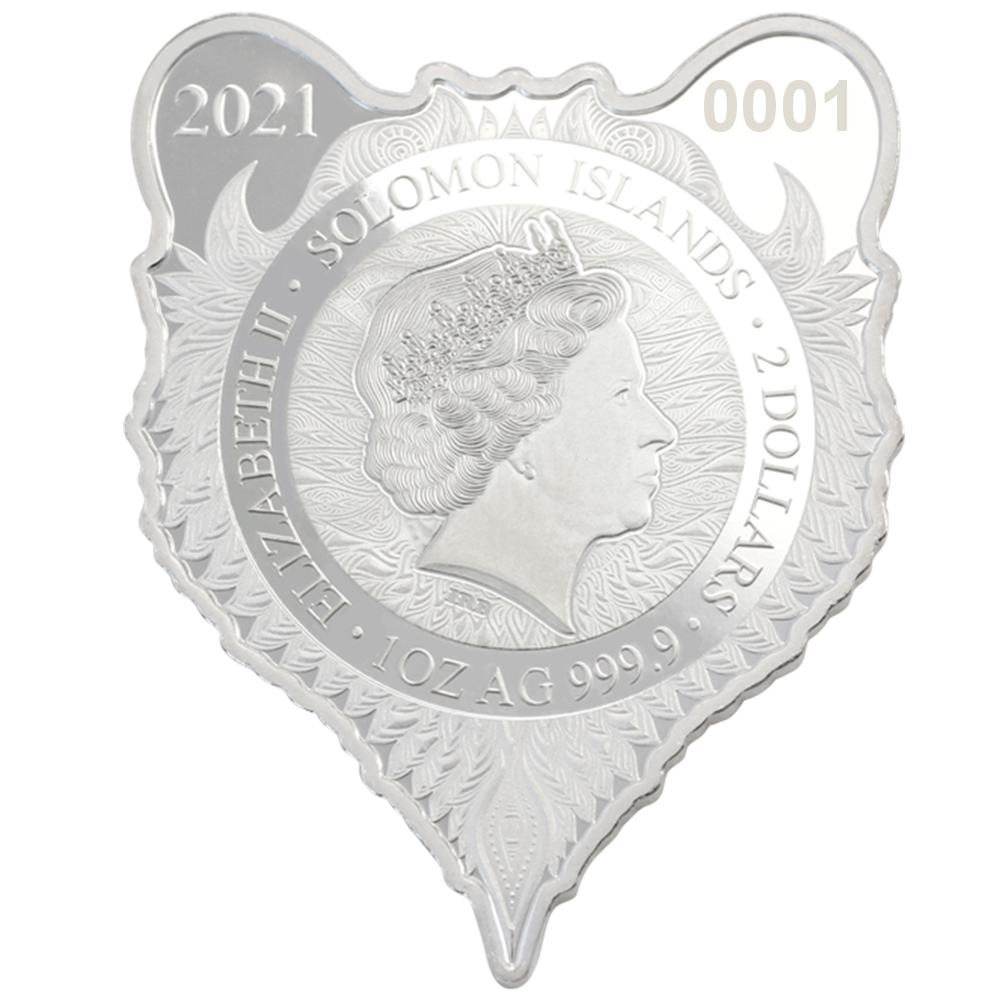 Phil Lewis Spirit Animals - 1oz Pure Silver Grizzly Bear Coin | PAMP