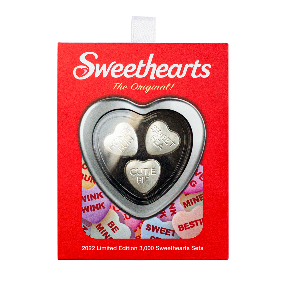 2022 Sweethearts® Pure Silver Hearts Set | PAMP