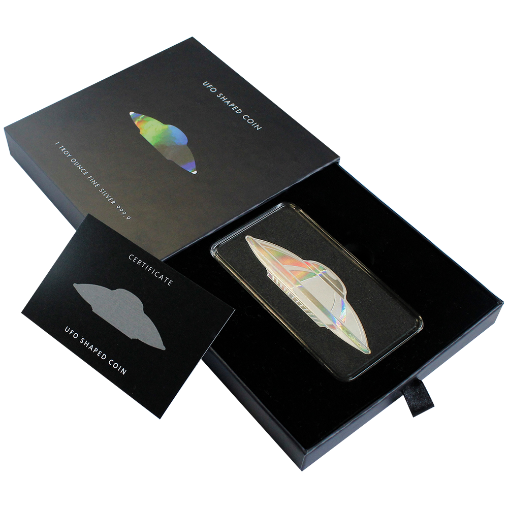 U.F.O. 1oz Pure Silver Shaped Coin | PAMP