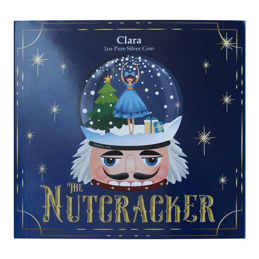 クリスマス   Clara & Peter Nutcracker - 1oz Pure Silver Clara Coin | PAMP