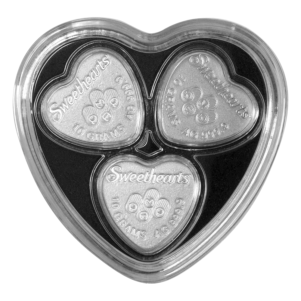 2023 Sweethearts® Pure Silver Hearts Set | PAMP