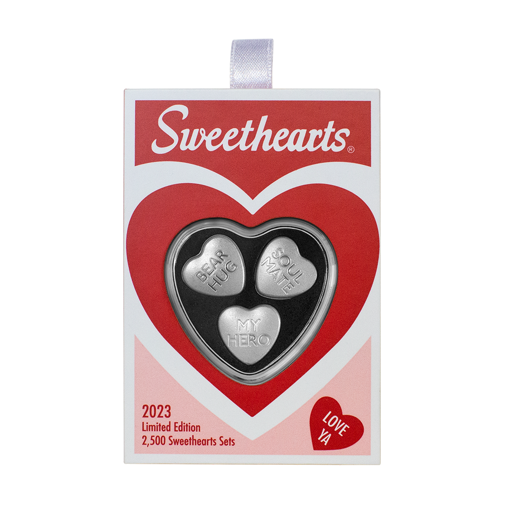 2023 Sweethearts® Pure Silver Hearts Set | PAMP