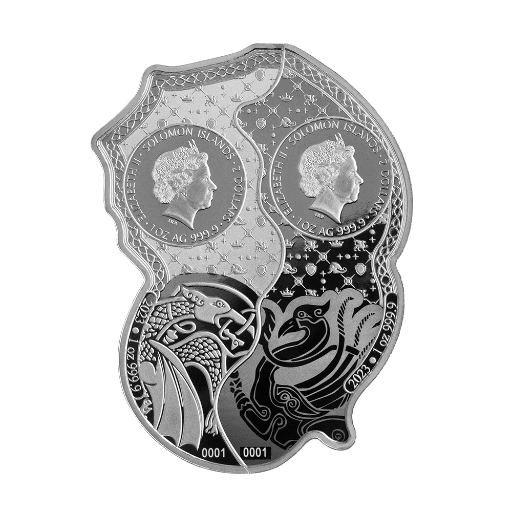 2x1oz Silver 2-Coin Set Phoenix V Dragon | PAMP