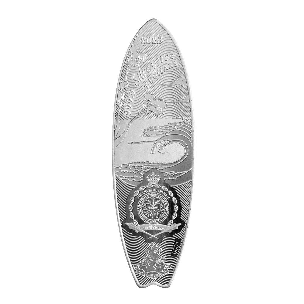 Drew Brophy Surfboards 1oz Silver Coin - The Enforcer | PAMP Drew Brophy Surfboards 1oz Silver Coin - The Enforcer | PAMP