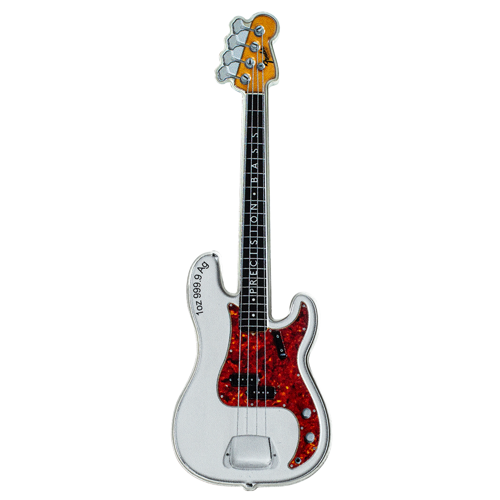 Fender® 2x1oz Dynamic Duo Coin Set - Precision Bass® Guitar