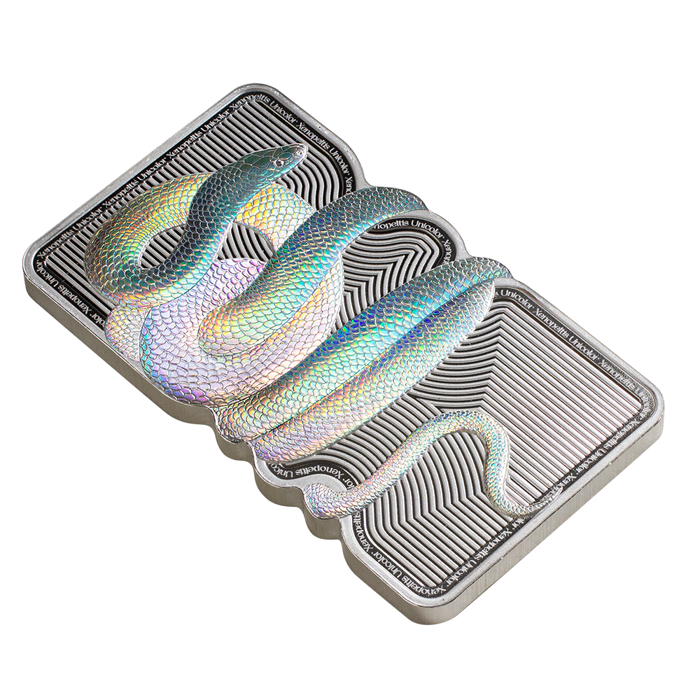 Nature's Grip - Sunbeam Snake 1oz Silver Legal Tender Bar | PAMP