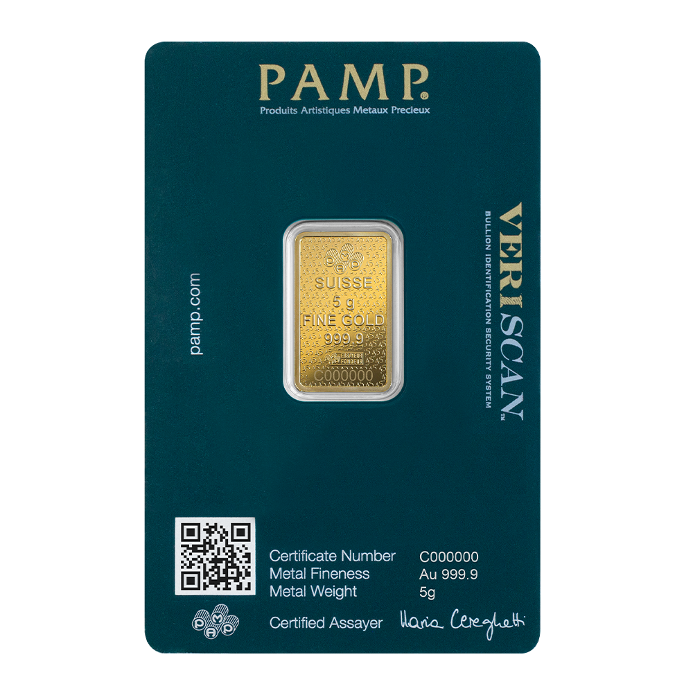 Lady Fortuna™ 45th Anniversary 5g Gold Bar | PAMP