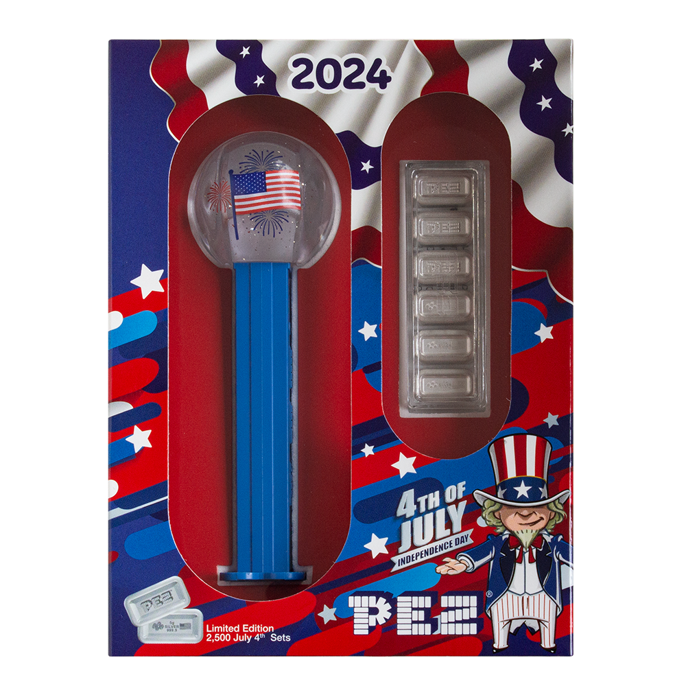 PEZ® Polar Bear Silver Wafers & Dispenser Gift Set | PAMP
