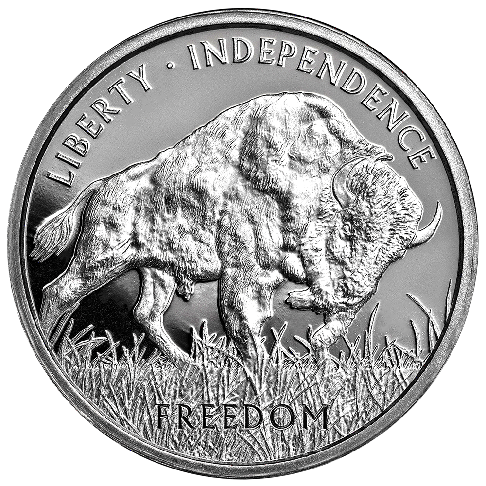 PAMP American Buffalo 999.0 Pure 1oz Silver Round PAMP