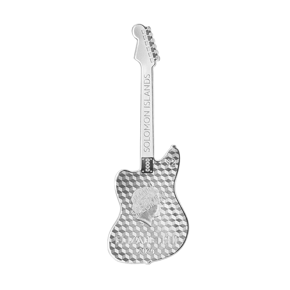 Fender® Jazzmaster™ Guitar 1oz Pure Silver Coin | PAMP