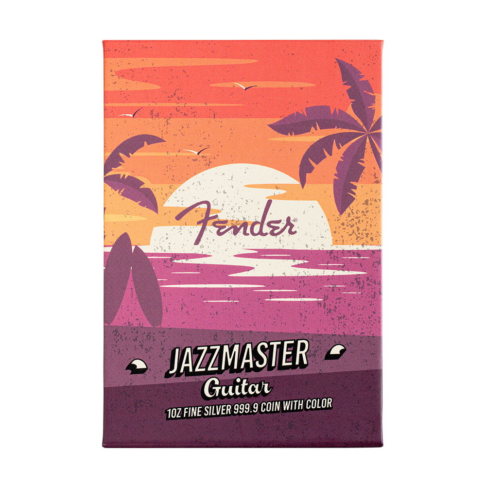 Fender® Jazzmaster™ Guitar 1oz Pure Silver Coin | PAMP