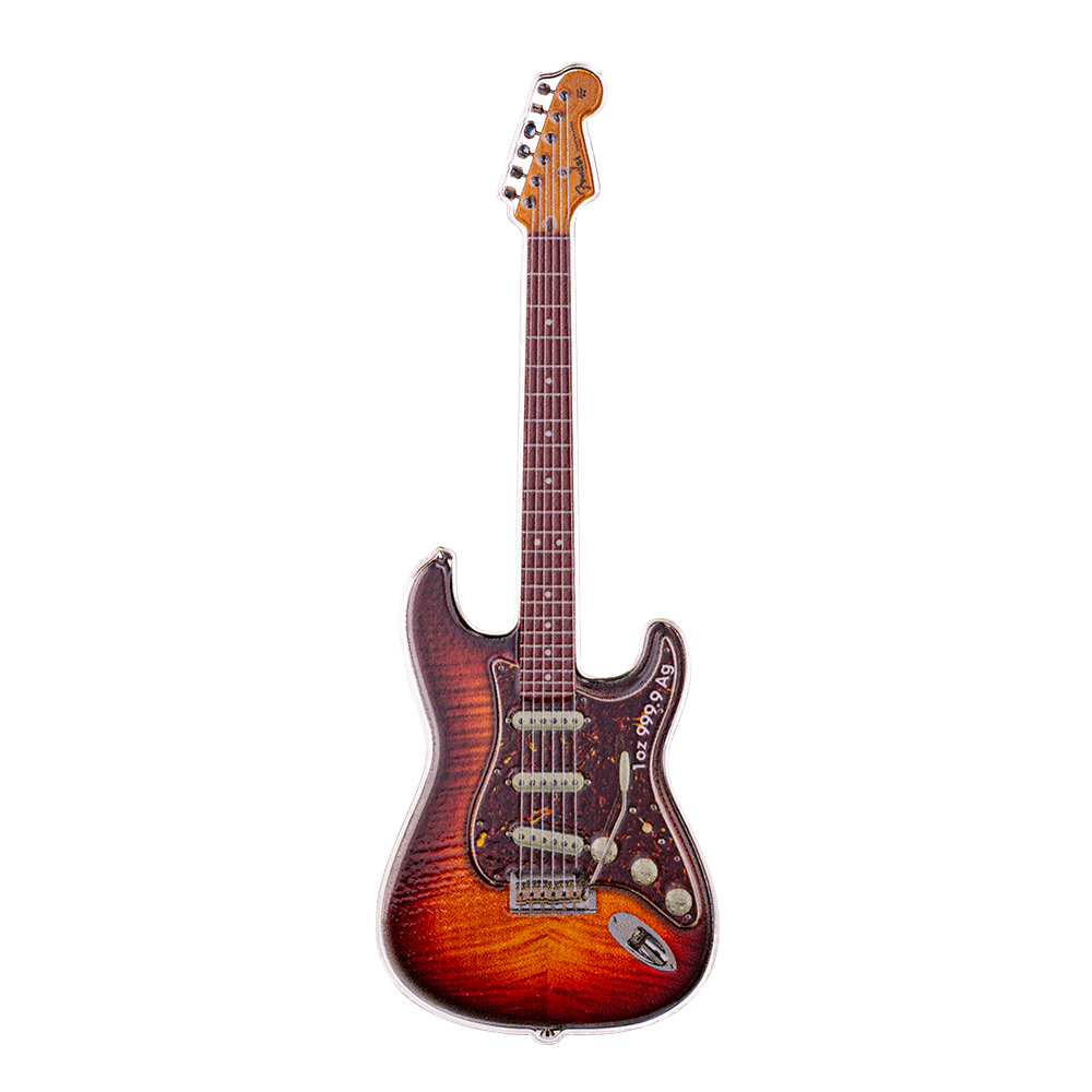 1oz Silver Coin - Fender® Stratocaster® 70th Anniversary