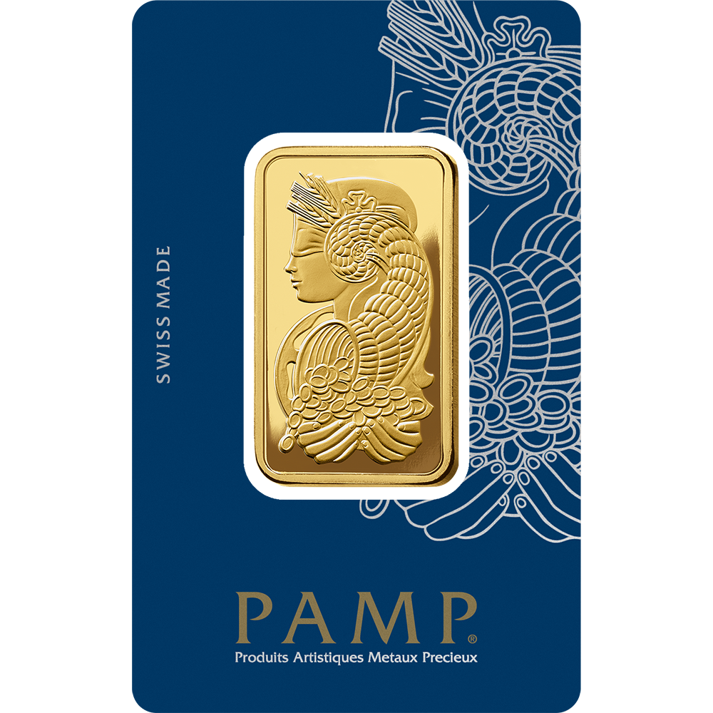 Lady Fortuna™ Gold Minted Bar - 1g | PAMP