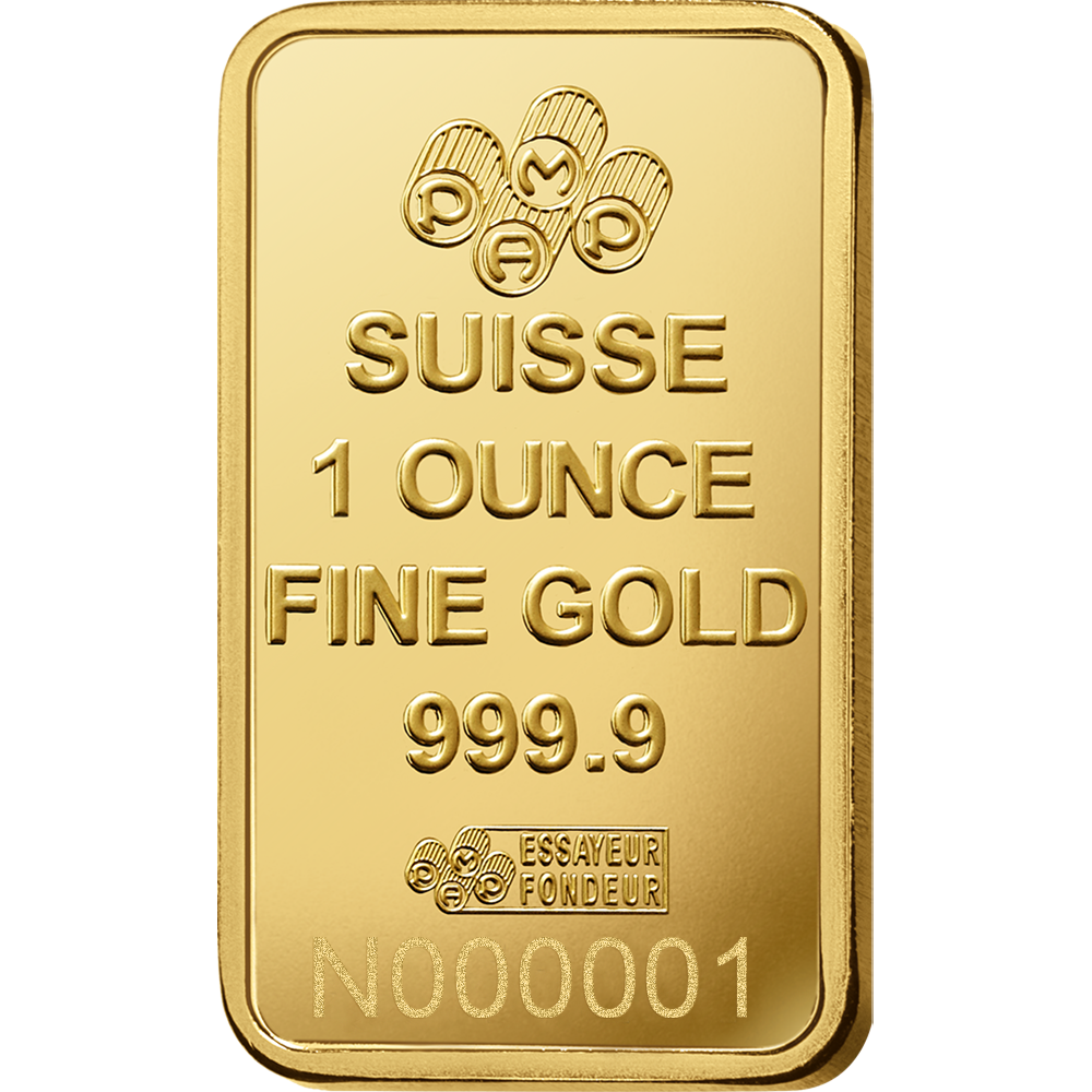 Lady Fortuna™ Gold Minted Bar - 1oz (Carbon Reduced) | PAMP
