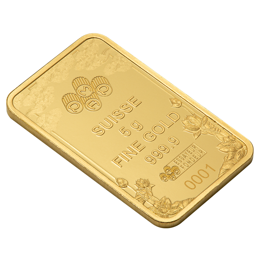 5g Pure Gold Bar - Good Luck Yellow Dragon | PAMP