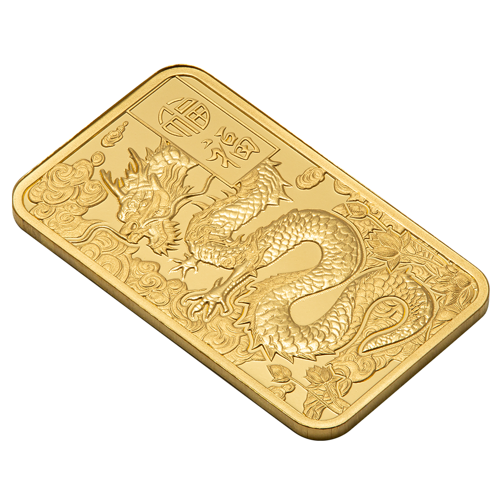 5g Pure Gold Bar - Good Luck Yellow Dragon | PAMP