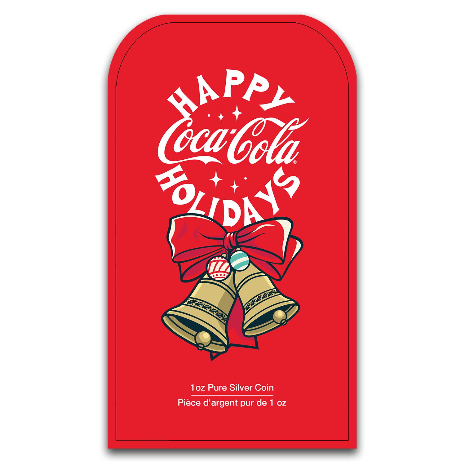 Coca-Cola® Holiday Bottle 1oz Silver Coin | PAMP