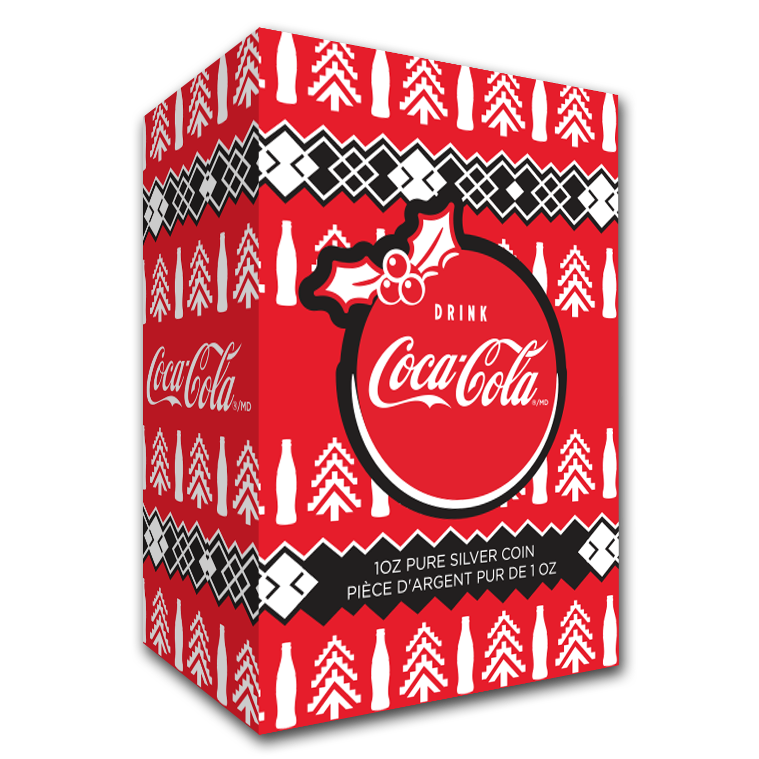 Coca-Cola® Holiday Bottle 1oz Silver Coin | PAMP