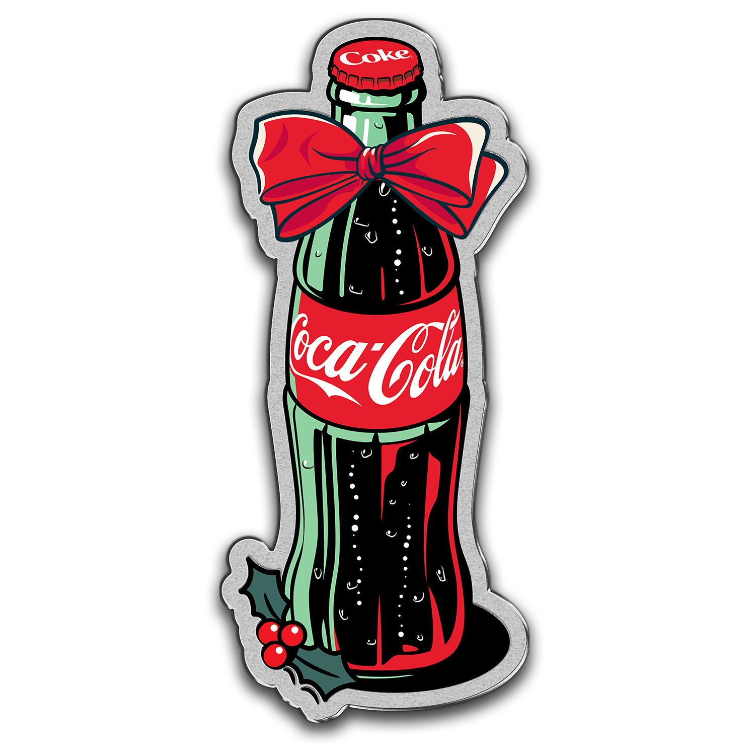 Coca-Cola® Holiday Bottle 1oz Silver Coin | PAMP