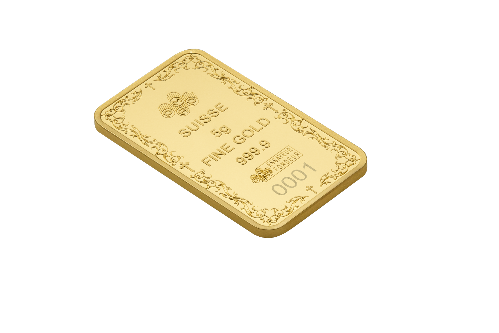 5g Gold Bar Cross of Christianity | PAMP