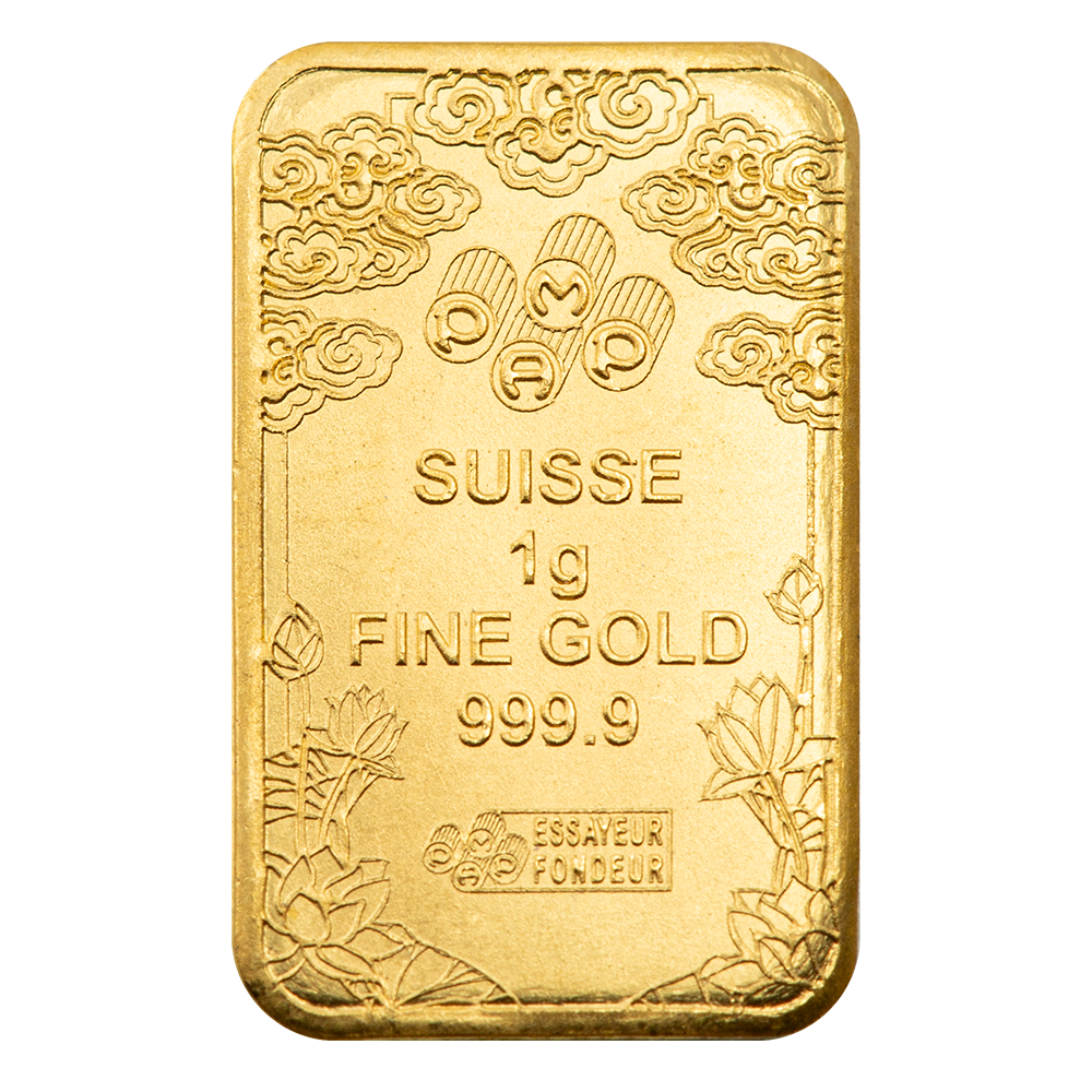 Good Luck Yellow Dragon MultiGRAM+25 Gold Ingots | PAMP