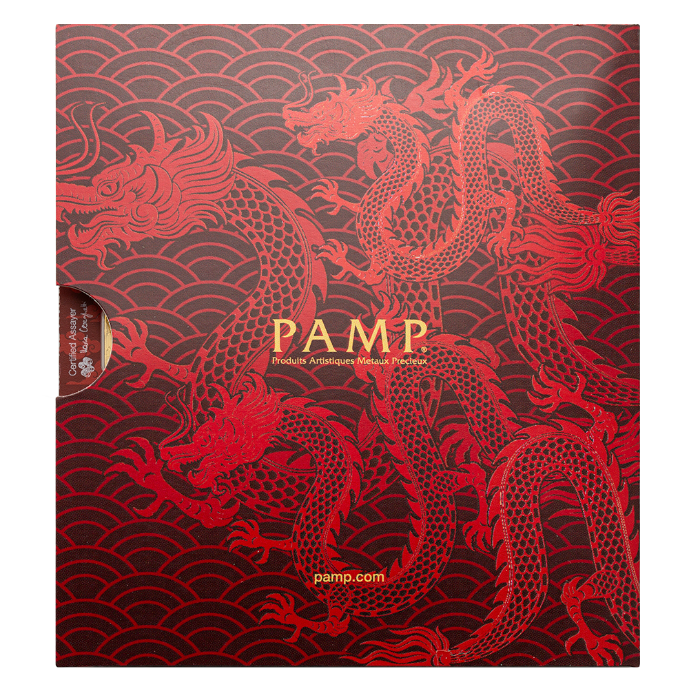 Good Luck Yellow Dragon MultiGRAM+25 Gold Ingots | PAMP