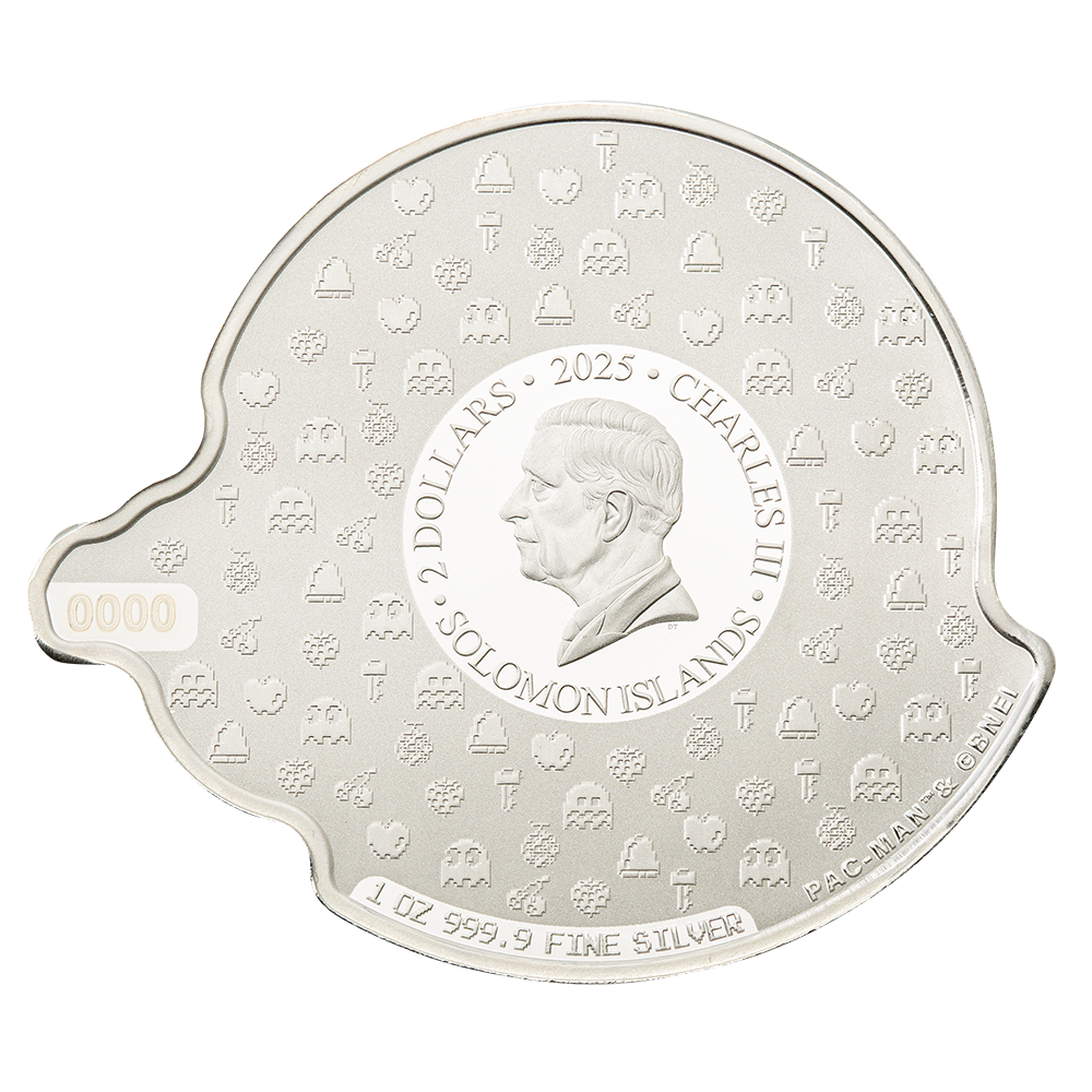 パックマン銀貨　TEP 1オンス　1枚 PAC-MAN™ 45th Anniversary 1oz Silver Coin | PAMP