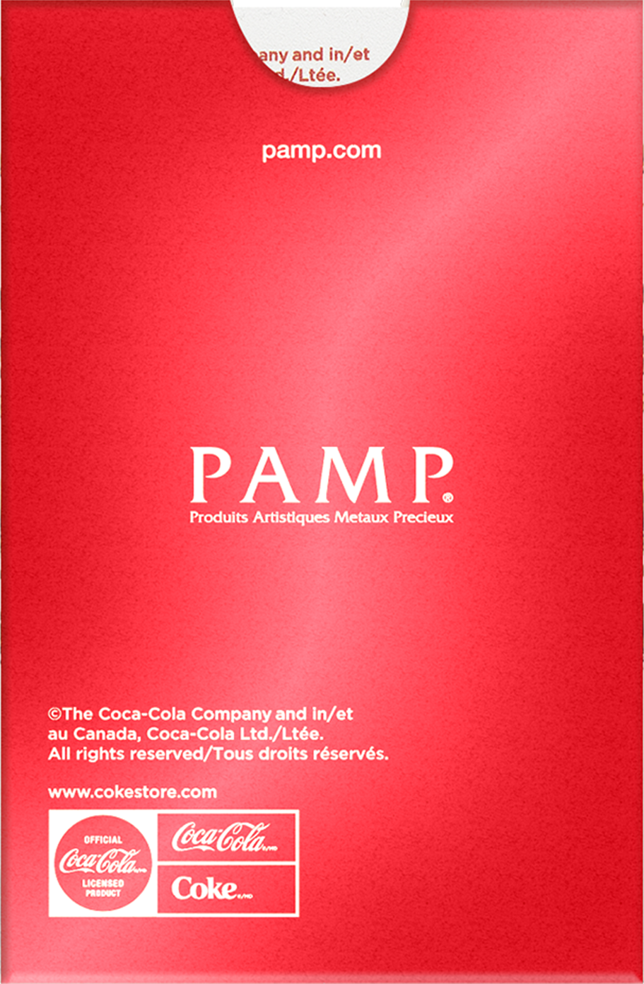 1g Gold Bar Coca-Cola® Love | PAMP