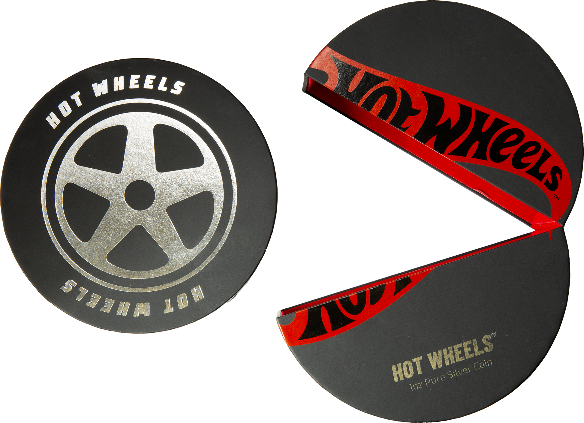 1oz Silver Coin Hot Wheels™ Burning Tire | PAMP