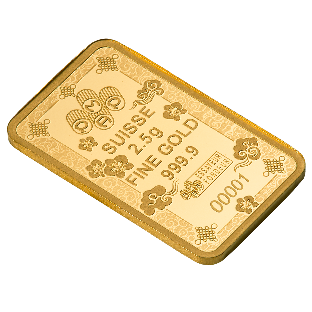 2.5g Gold Bar Lucky Cat | PAMP
