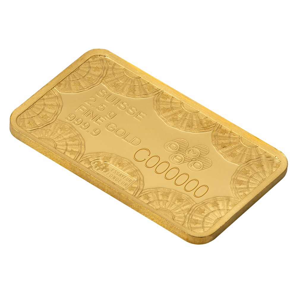 ゴウジャス中東ドバイ　リーフ24金gpゴールド　バングル999ゴールド 2.5g Gold bar 250th Anniversary of the United States | PAMP