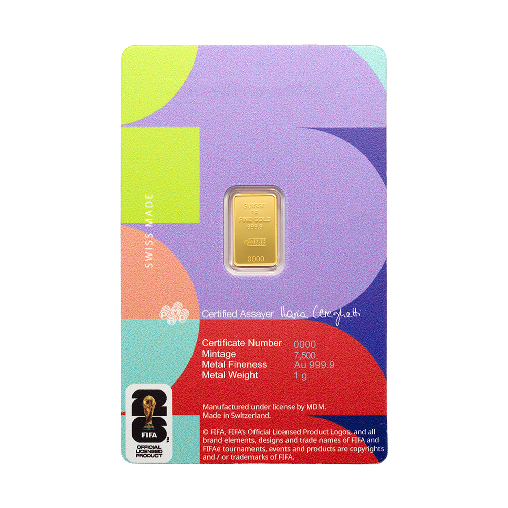 1g Gold Bar FIFA World Cup 26™ | PAMP