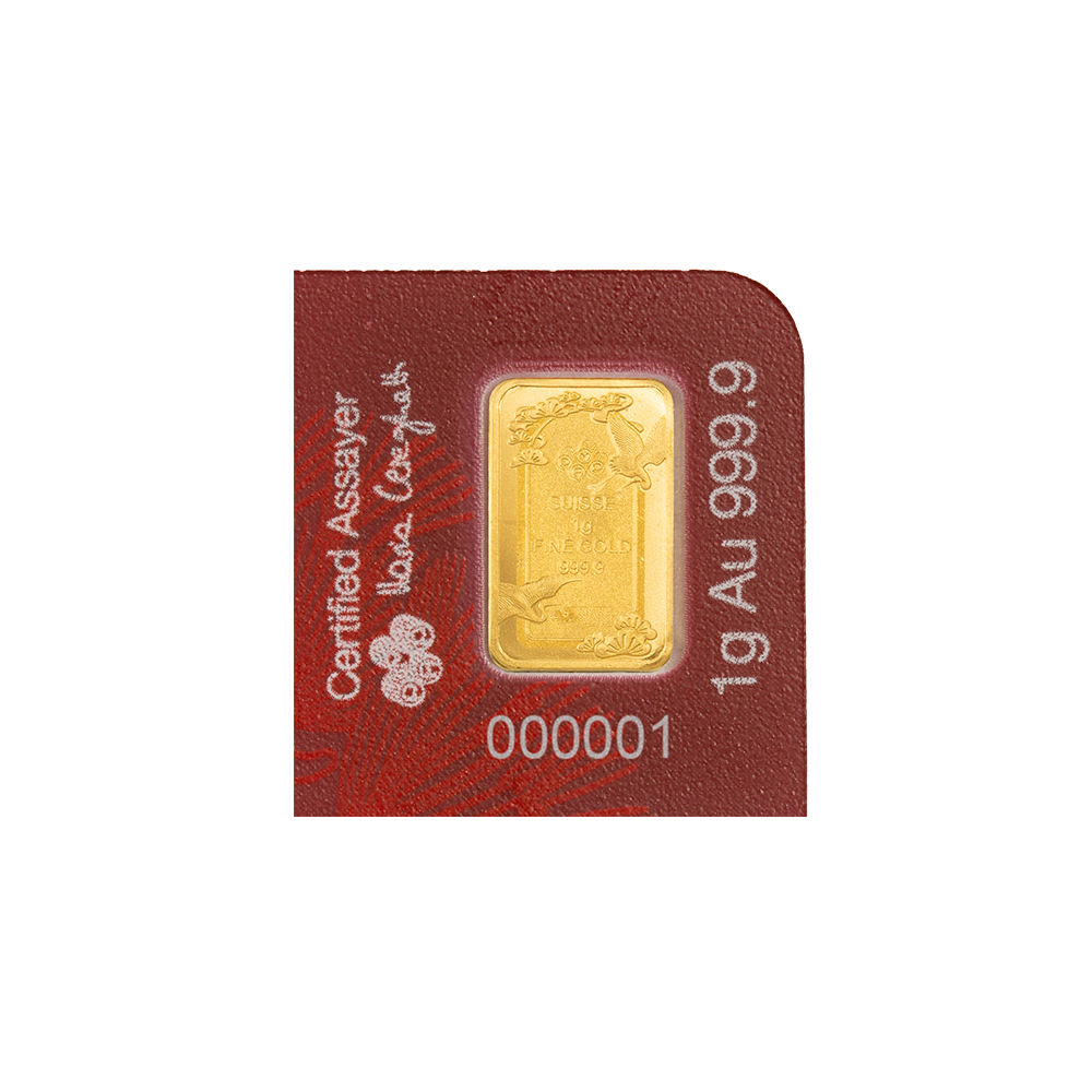 MultiGRAM+25 Pure Gold Bars Good Luck Cranes | PAMP
