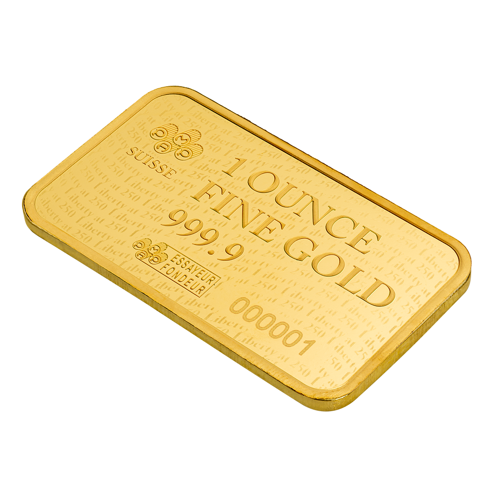 1oz Pure Gold Bar Liberty at 250 | PAMP