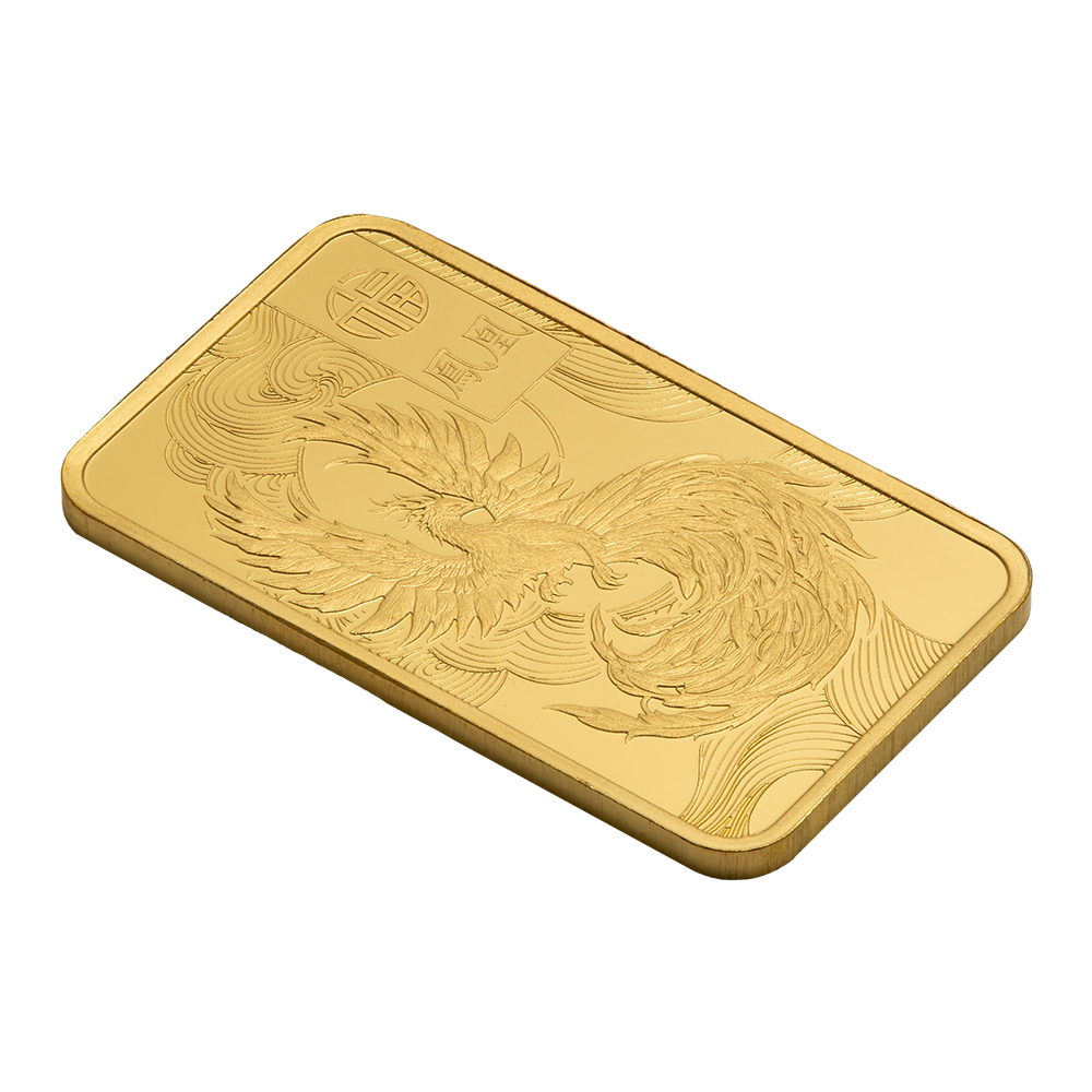 5g Pure Gold Bar Good Luck Phoenix | PAMP