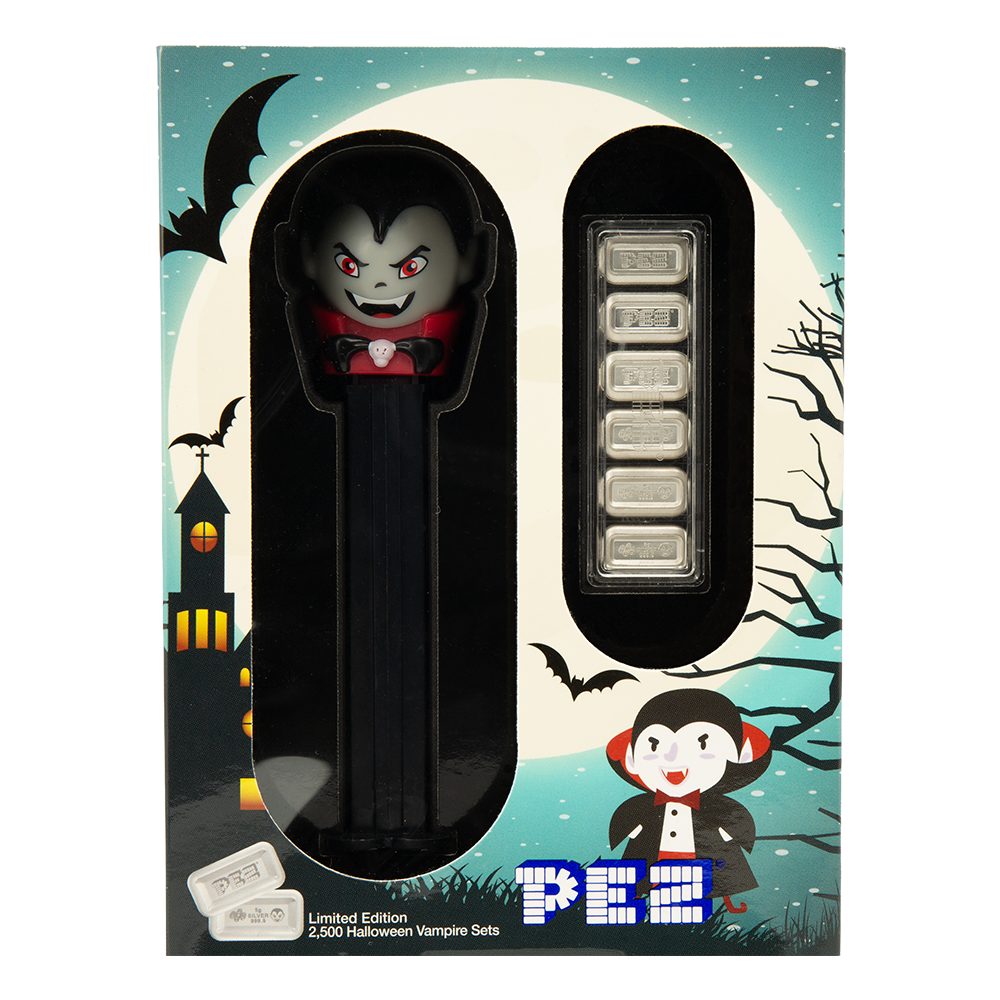 【ヱヴァクリ展×PARCO】『Vespa＆5号機』ver.ファスナーアクセサリー 6x5g Pure Silver Wafers PEZ Vampire Gift Set | PAMP